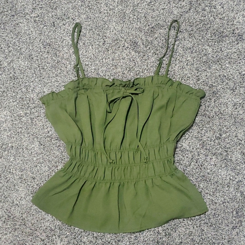 Green tank top